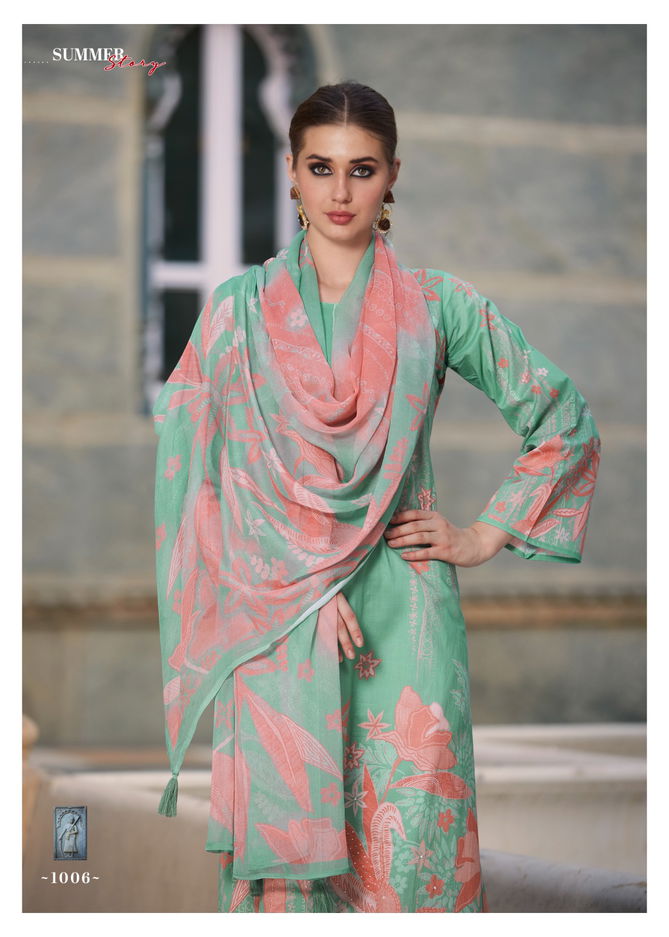 Splendor By Sadhana Khatli Work Printed Cotton Salwar Suits Wholesalers In Delhi